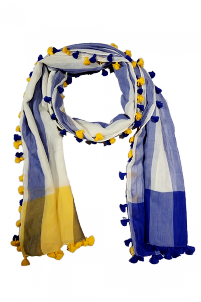 100% Cotton Handloom Woven Scarf