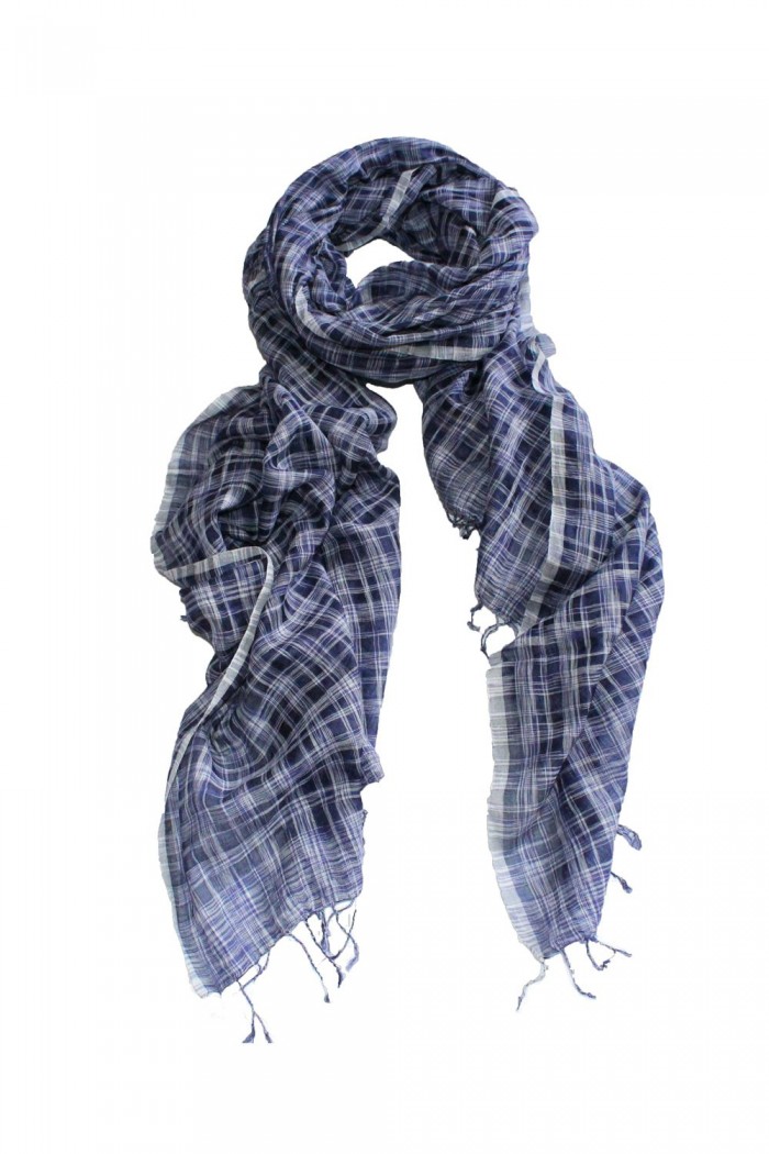 70% Cotton + 30% Silk Handloom Woven Scarf