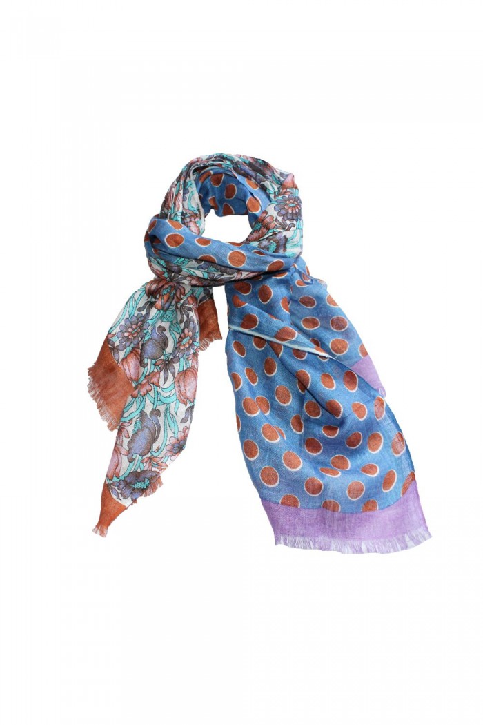 100% Linen Printed Scarf